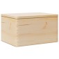 vidaXL Ξύλινο κουτί με καπάκι 40x30x23 cm από μασίφ ξύλο πεύκο