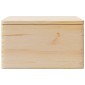 vidaXL Ξύλινο κουτί με καπάκι 40x30x23 cm από μασίφ ξύλο πεύκο