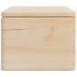 vidaXL Ξύλινο κουτί με καπάκι 40x30x23 cm από μασίφ ξύλο πεύκο