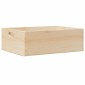 vidaXL Ξύλινο κουτί με λαβές 40x30x13 cm από μασίφ ξύλο πεύκο