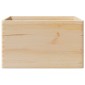 vidaXL Ξύλινο κουτί με χειρολαβές 40x30x23 cm από μασίφ ξύλο πεύκο