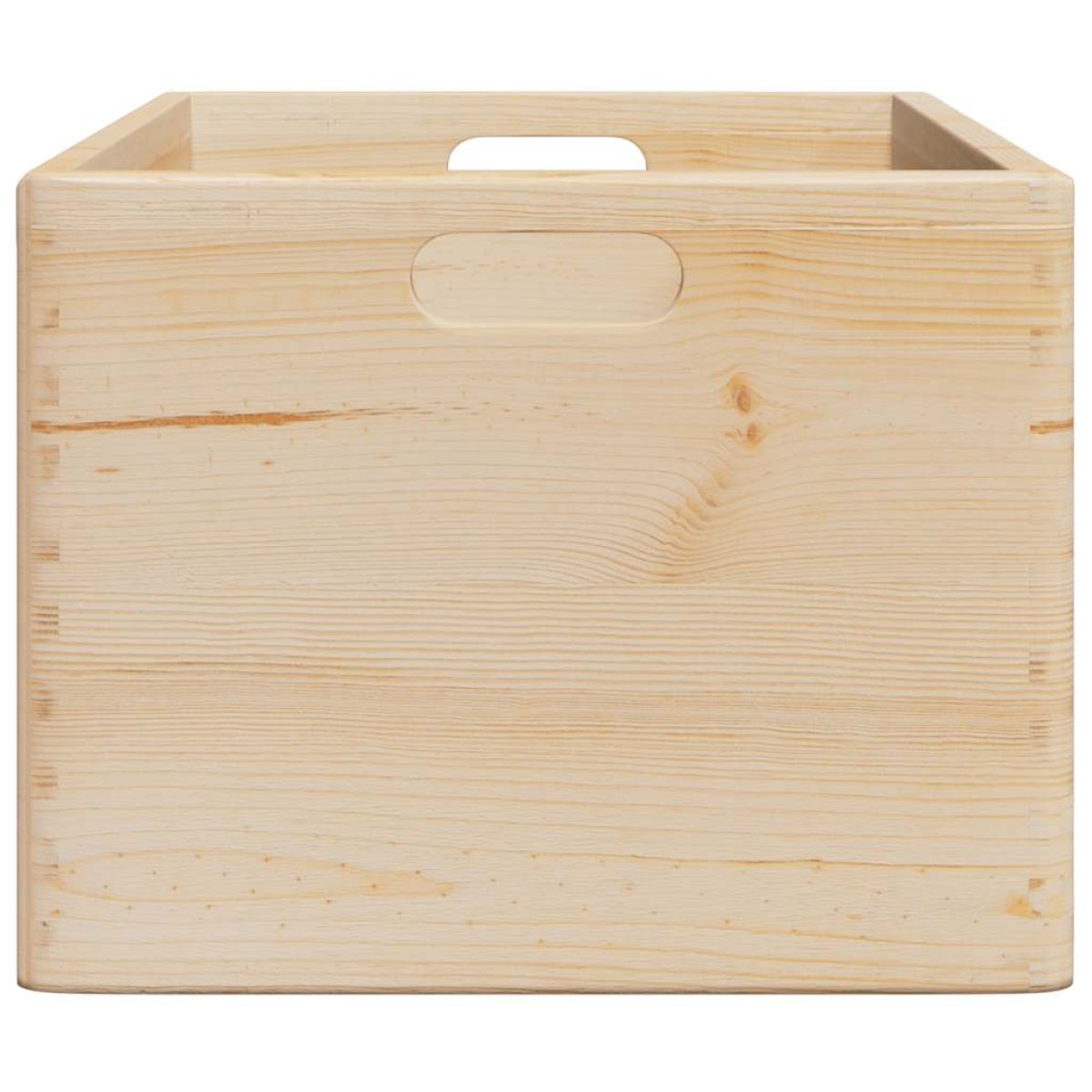 vidaXL Ξύλινο κουτί με χειρολαβές 40x30x23 cm από μασίφ ξύλο πεύκο