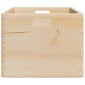 vidaXL Ξύλινο κουτί με χειρολαβές 40x30x23 cm από μασίφ ξύλο πεύκο