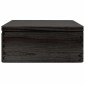 vidaXL Ξύλινο κουτί με καπάκι Μαύρο 40x30x13 cm από μασίφ ξύλο πεύκο