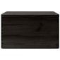 vidaXL Ξύλινο κουτί με καπάκι Μαύρο 40x30x23 cm από μασίφ ξύλο πεύκο
