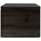 vidaXL Ξύλινο κουτί με καπάκι Μαύρο 40x30x23 cm από μασίφ ξύλο πεύκο