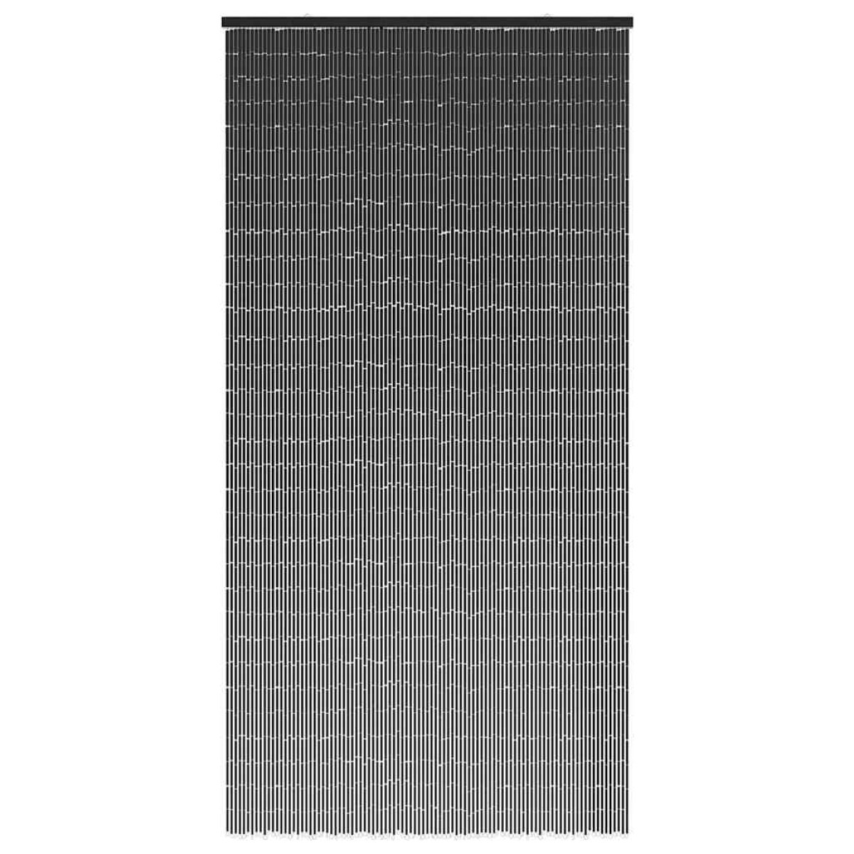 vidaXL Έντομο κουρτίνα πόρτας Σκούρο γκρι 90x220 cm Μπαμπού