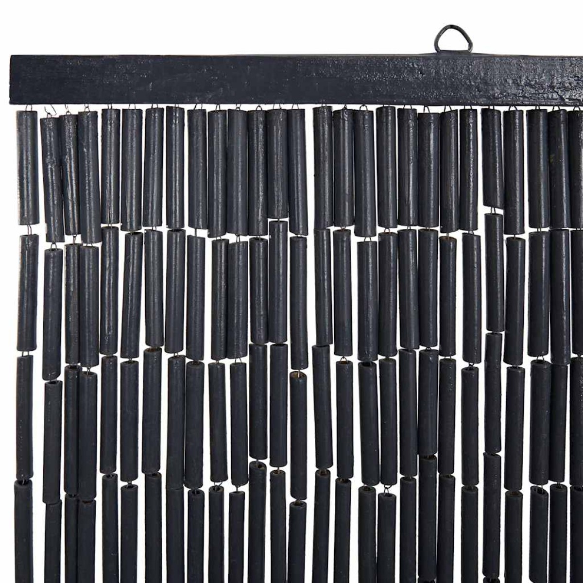 vidaXL Έντομο κουρτίνα πόρτας Σκούρο γκρι 90x220 cm Μπαμπού
