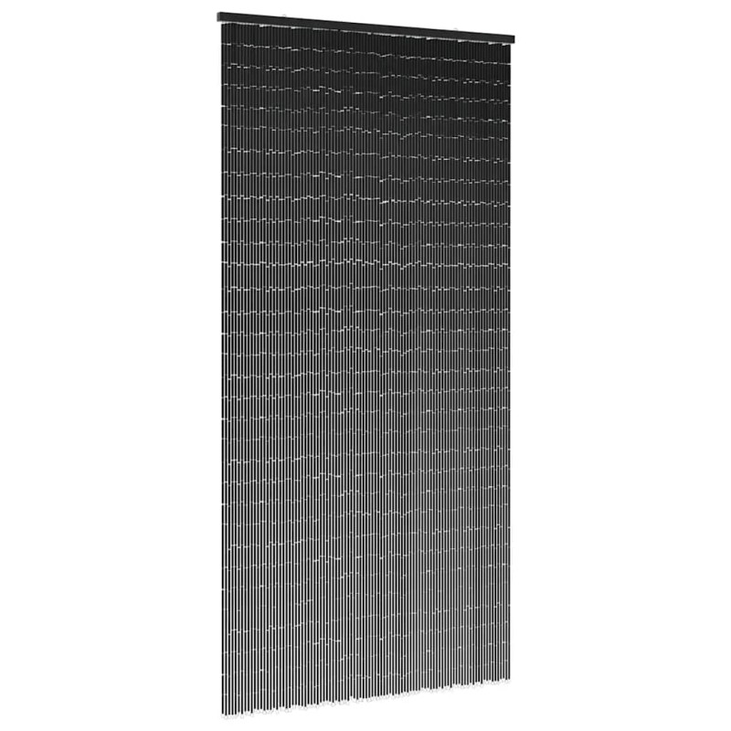 vidaXL Έντομο κουρτίνα πόρτας Σκούρο γκρι 90x220 cm Μπαμπού