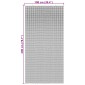 vidaXL Έντομο κουρτίνα πόρτας Σκούρο γκρι 100x200 cm Μπαμπού