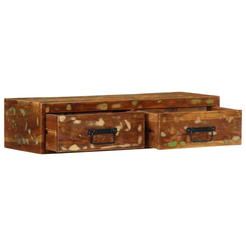 vidaXL Επίτοιχο ντουλάπι τηλεόρασης 80x30x19cm Ξύλο μασίφ αναγεννημένο
