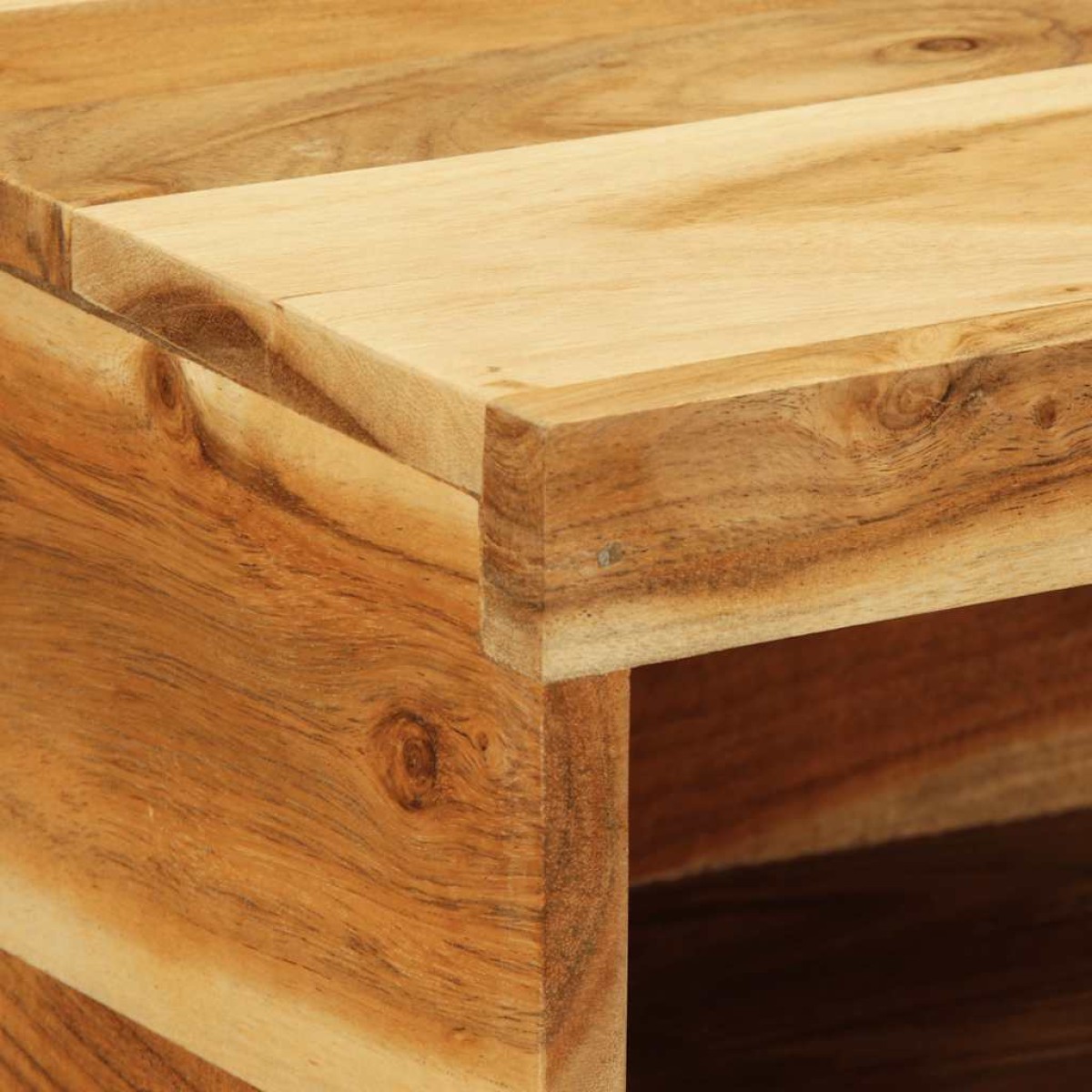 vidaXL Επίτοιχο ντουλάπι τηλεόρασης 60x30x19 cm Μασίφ ξύλο ακακίας