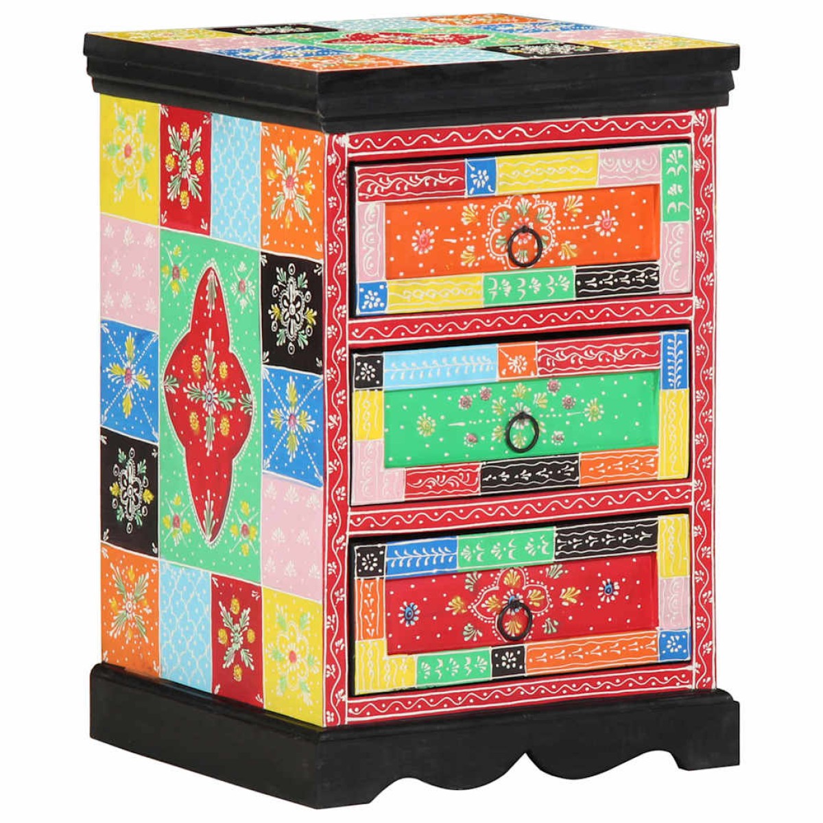 vidaXL Ντουλάπι με Συρτάρια Πολύχρωμο 40 x 40 x 60 cm
