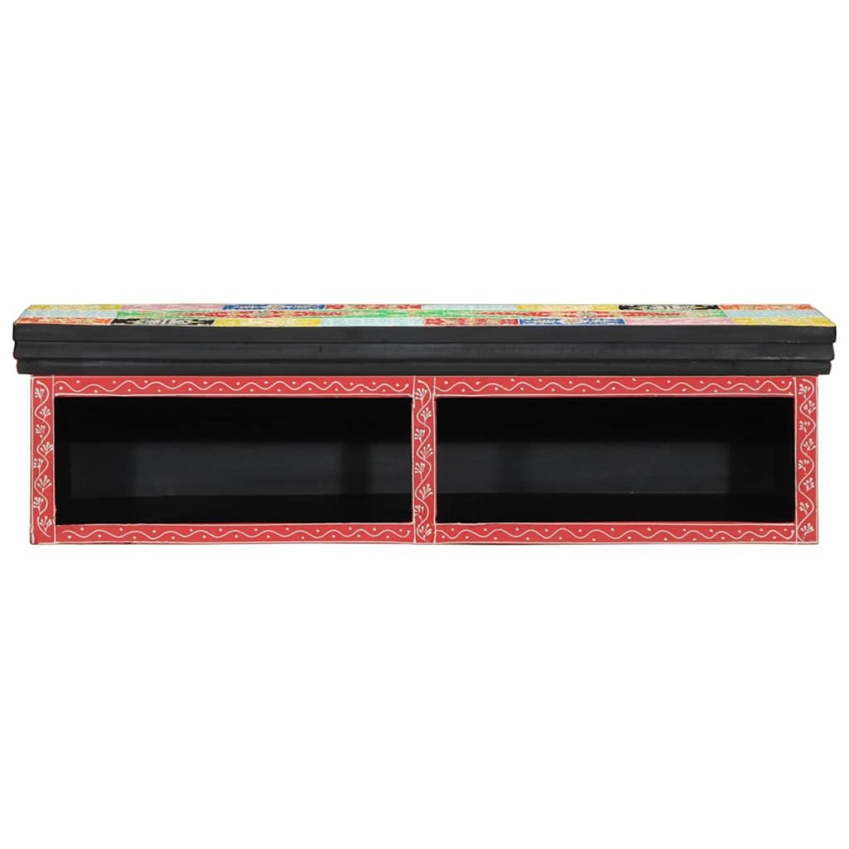 vidaXL Ντουλάπι TV Πολύχρωμο 80 x 30 x 22 εκ Επεξεργασμένο ξύλο