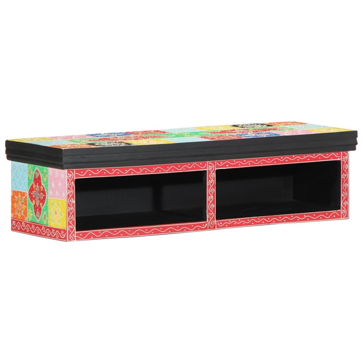 vidaXL Ντουλάπι TV Πολύχρωμο 80 x 30 x 22 εκ Επεξεργασμένο ξύλο