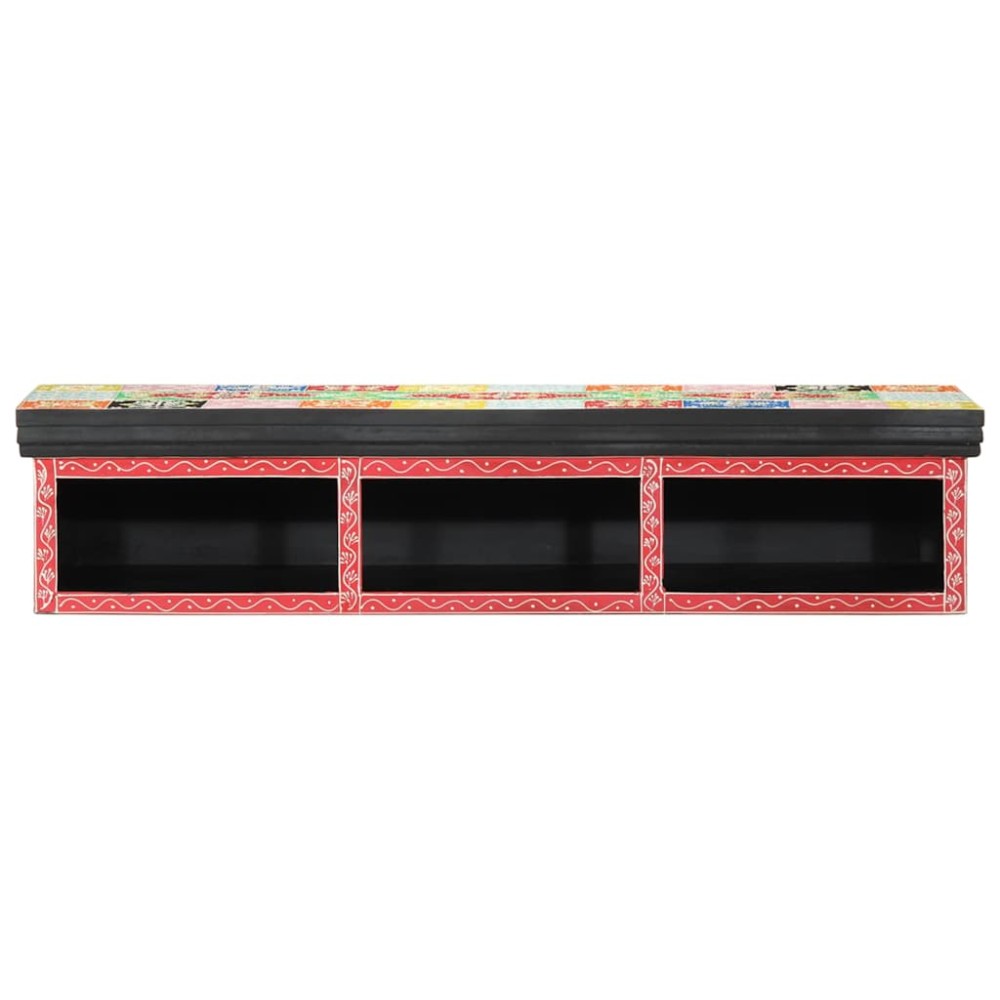 vidaXL Ντουλάπι TV Πολύχρωμο 100 x 30 x 22 εκ Επεξεργασμένο ξύλο