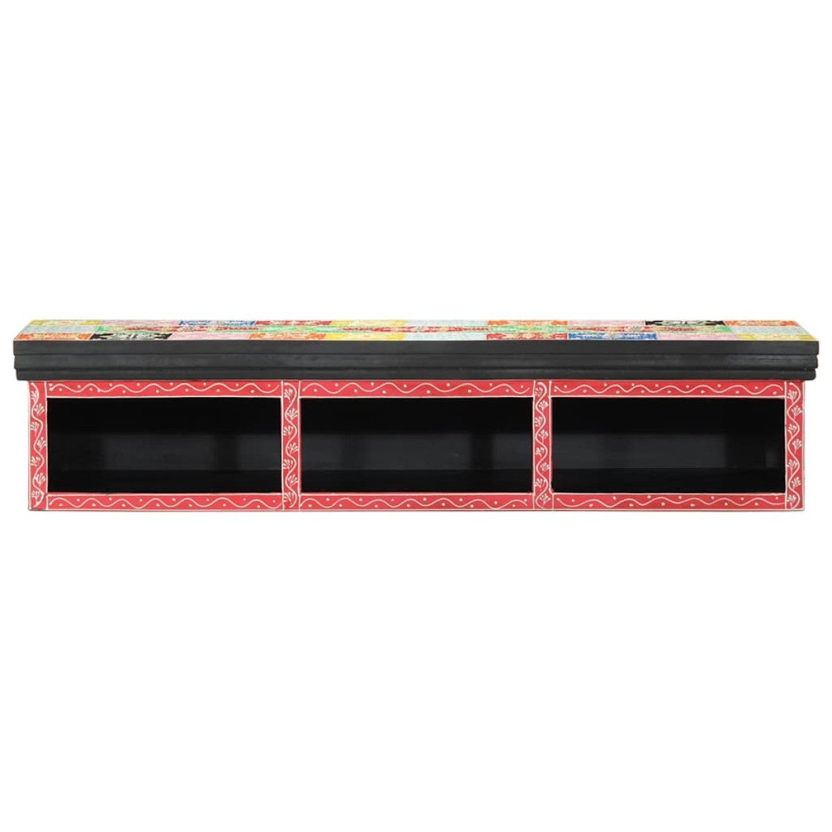 vidaXL Ντουλάπι TV Πολύχρωμο 100 x 30 x 22 εκ Επεξεργασμένο ξύλο