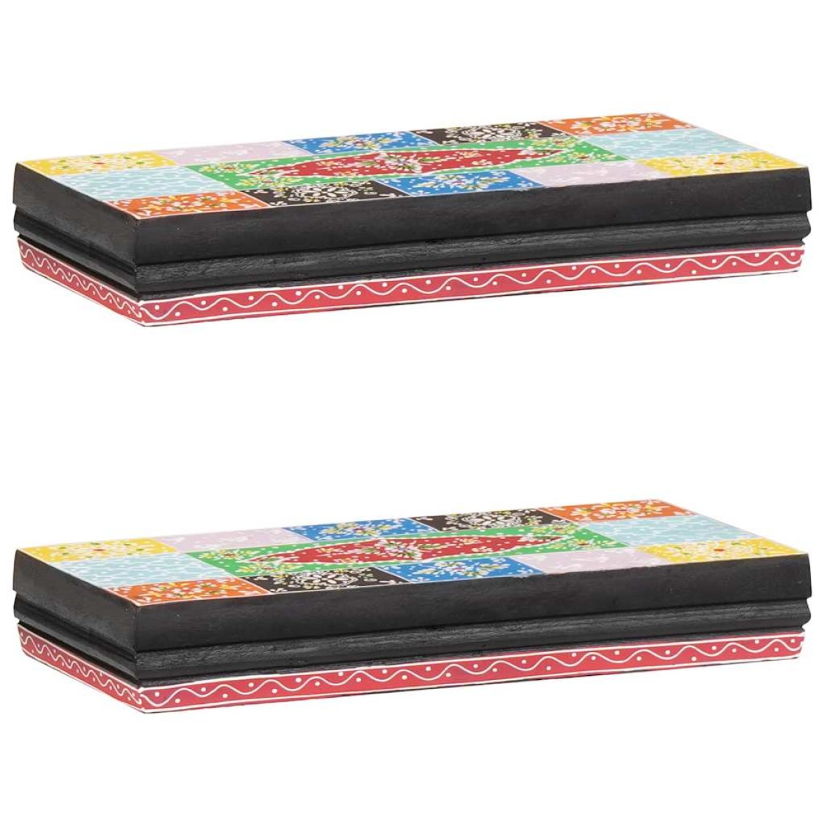 vidaXL Ράφια Τοίχου Επιτοίχιο Πολύχρωμο 40 x 20 x 6 cm