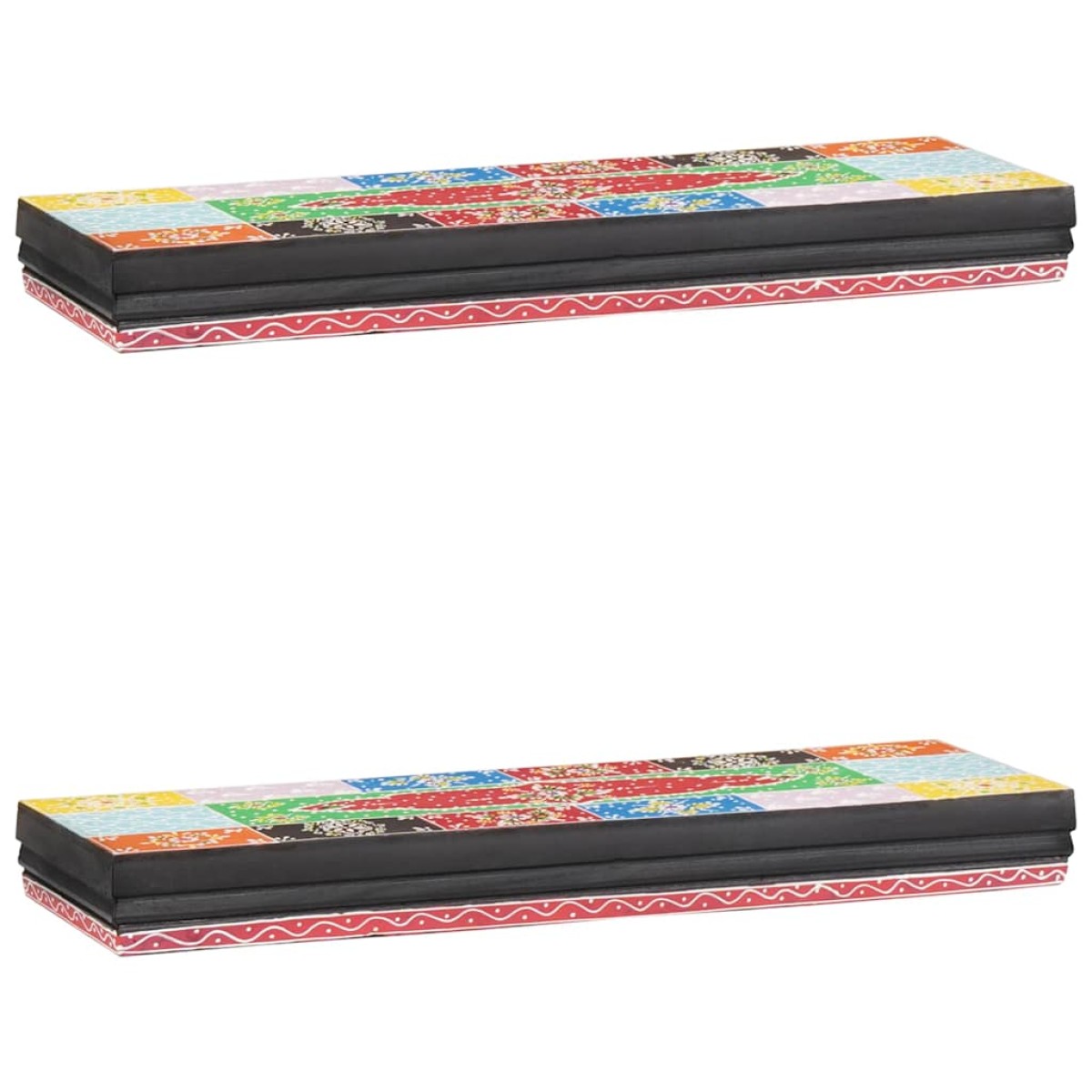 vidaXL Ράφια Τοίχου Επιτοίχιο Πολύχρωμο 60 x 20 x 6 cm