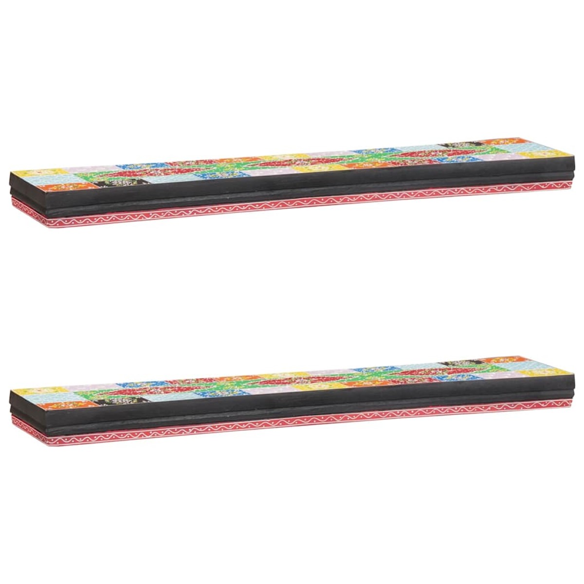 vidaXL Ράφια Τοίχου Επιτοίχιο Πολύχρωμο 100 x 20 x 6 cm