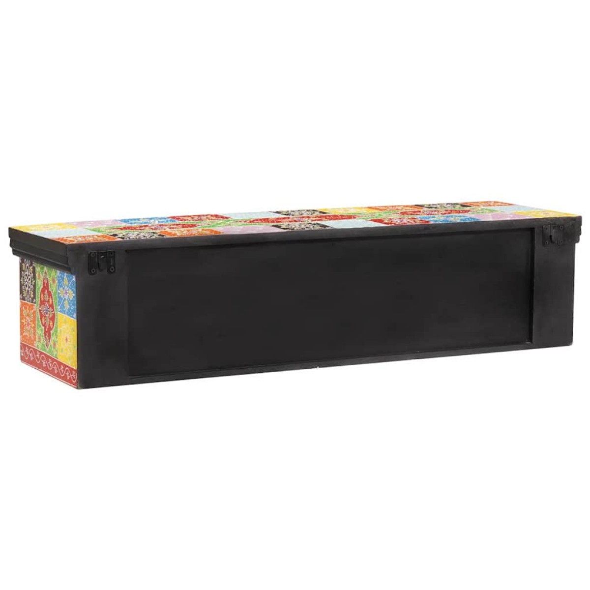 vidaXL Ντουλάπι TV Πολύχρωμο 100 x 30 x 24 εκ Μασίφ ξύλο μάνγκο