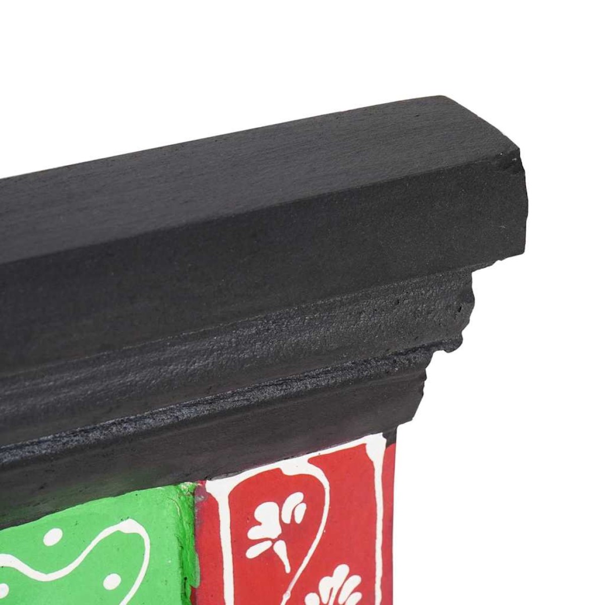 vidaXL Κρεμάστρα Μαύρο 80 x 25 x 2 cm Στερεό ξύλο μάνγκο