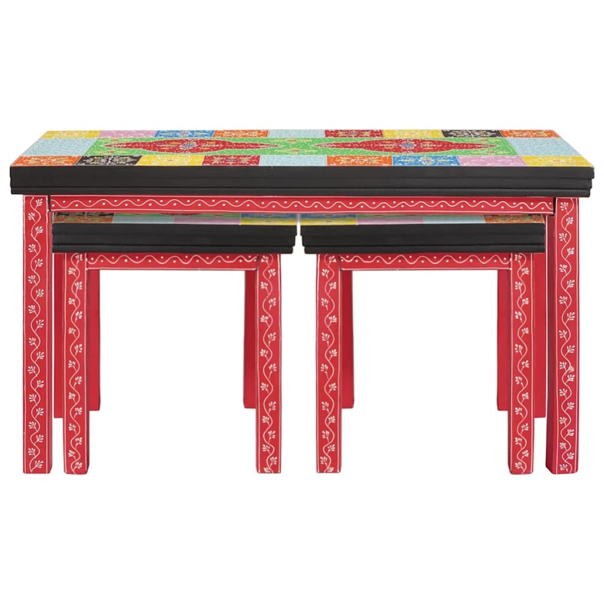 vidaXL End Table 2 τμχ. Πολύχρωμο 90 x 40 x 50 cm