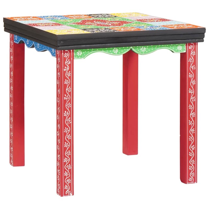 vidaXL Τετράγωνο τραπέζι 3 τμχ. Πολύχρωμο 50 x 50 x 50 cm