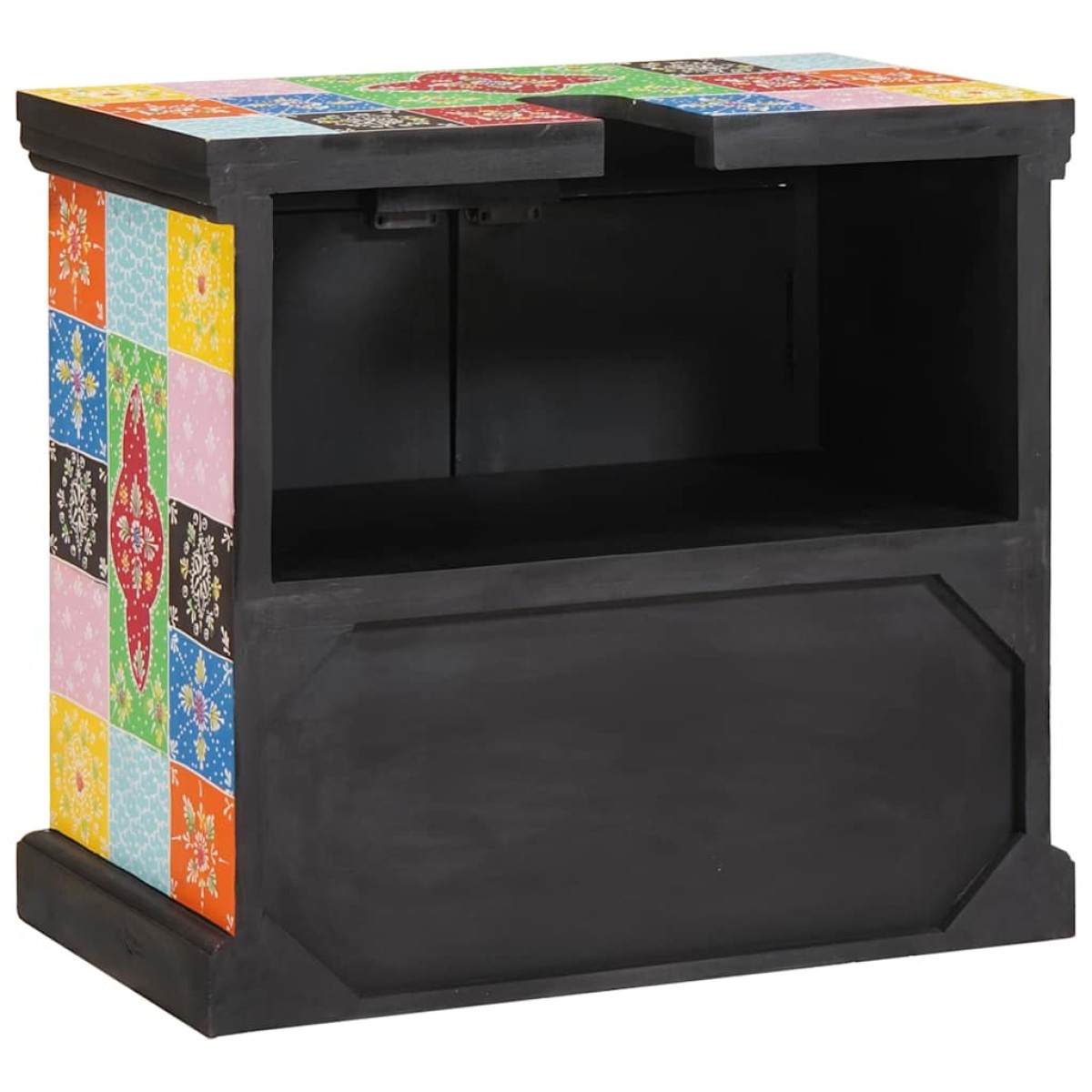 vidaXL Ντουλάπι νιπτήρα Καφέ 60 x 35 x 55 cm Στερεό ξύλο μάνγκο