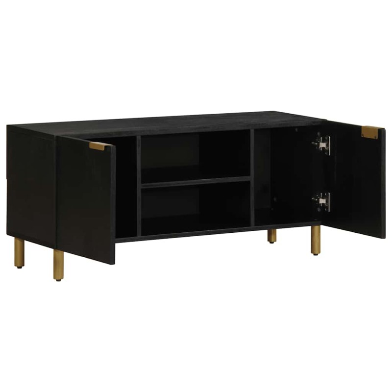 vidaXL Έπιπλο Τηλεόρασης Μαύρο 105 x 33 x 46 εκ. Επεξεργασμένο Ξύλο