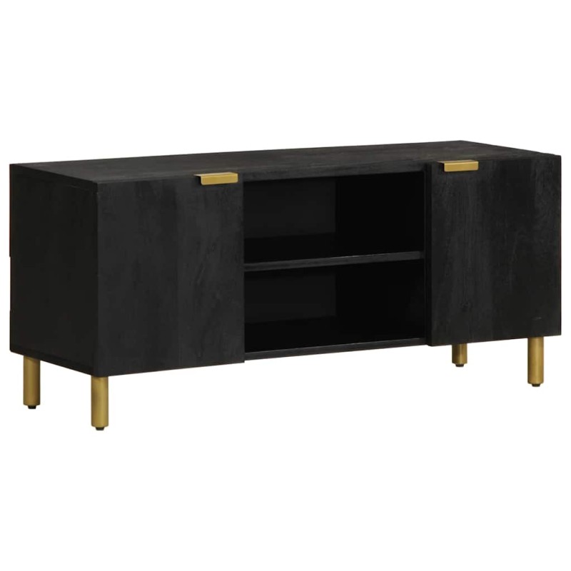 vidaXL Έπιπλο Τηλεόρασης Μαύρο 105 x 33 x 46 εκ. Επεξεργασμένο Ξύλο