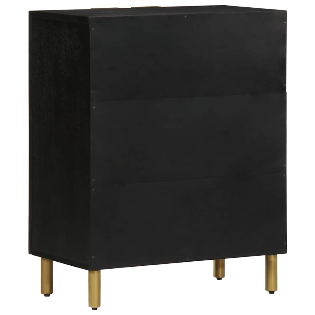 vidaXL Μπουφές Μαύρος 60x33x75 εκ. από Επεξεργασμένο Ξύλο