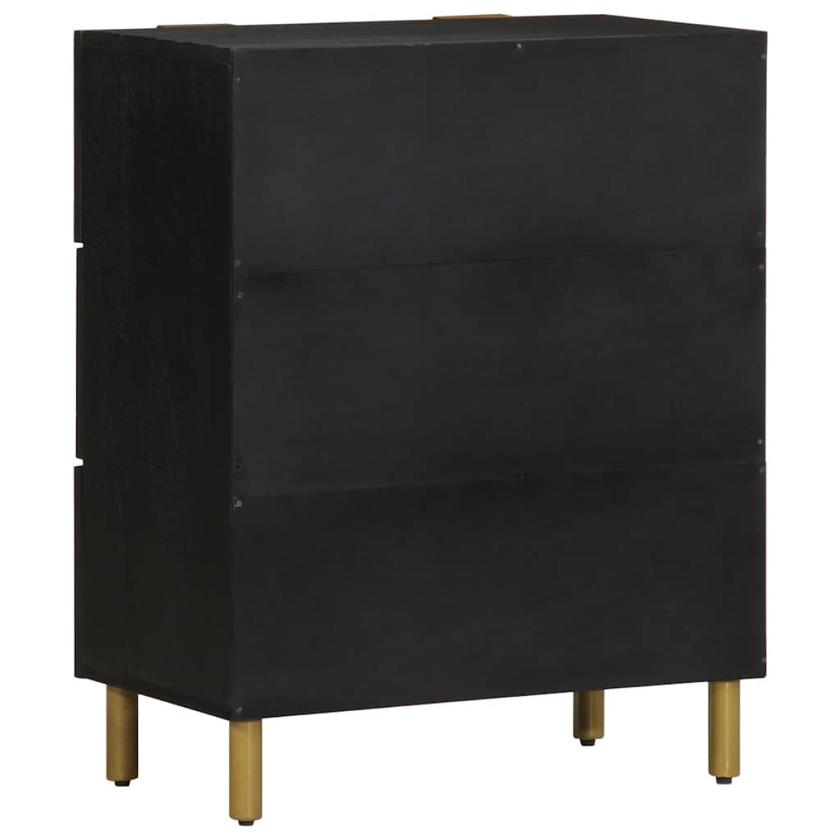 vidaXL Μπουφές Μαύρος 60x33x75 εκ. από Επεξεργασμένο Ξύλο
