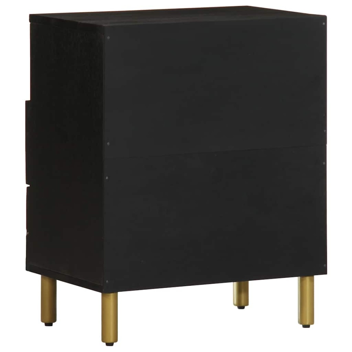 vidaXL Κομοδίνο Μαύρο 50x33x62 εκ. από Επεξεργασμένο Ξύλο