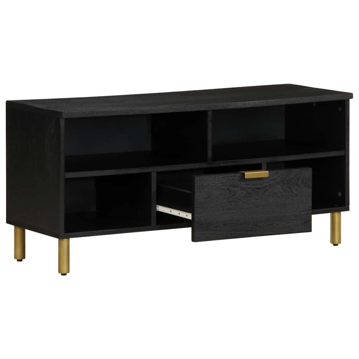 vidaXL Έπιπλο Τηλεόρασης Μαύρο 100x33x46 εκ. από Επεξεργασμένο Ξύλο