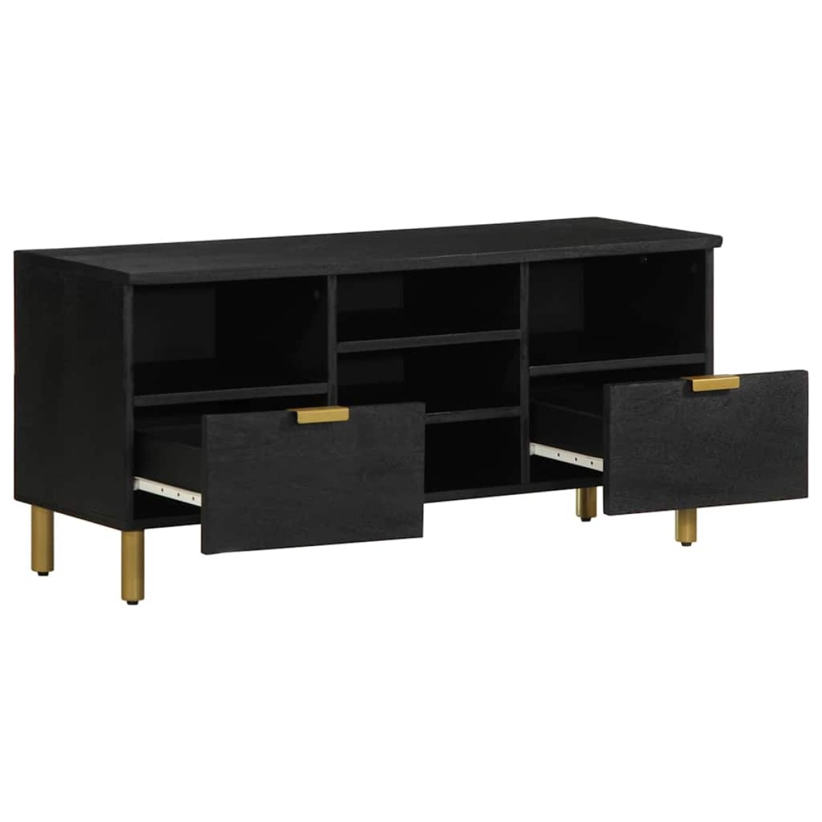 vidaXL Έπιπλο Τηλεόρασης Μαύρο 100x33x46 εκ. από Επεξεργασμένο Ξύλο