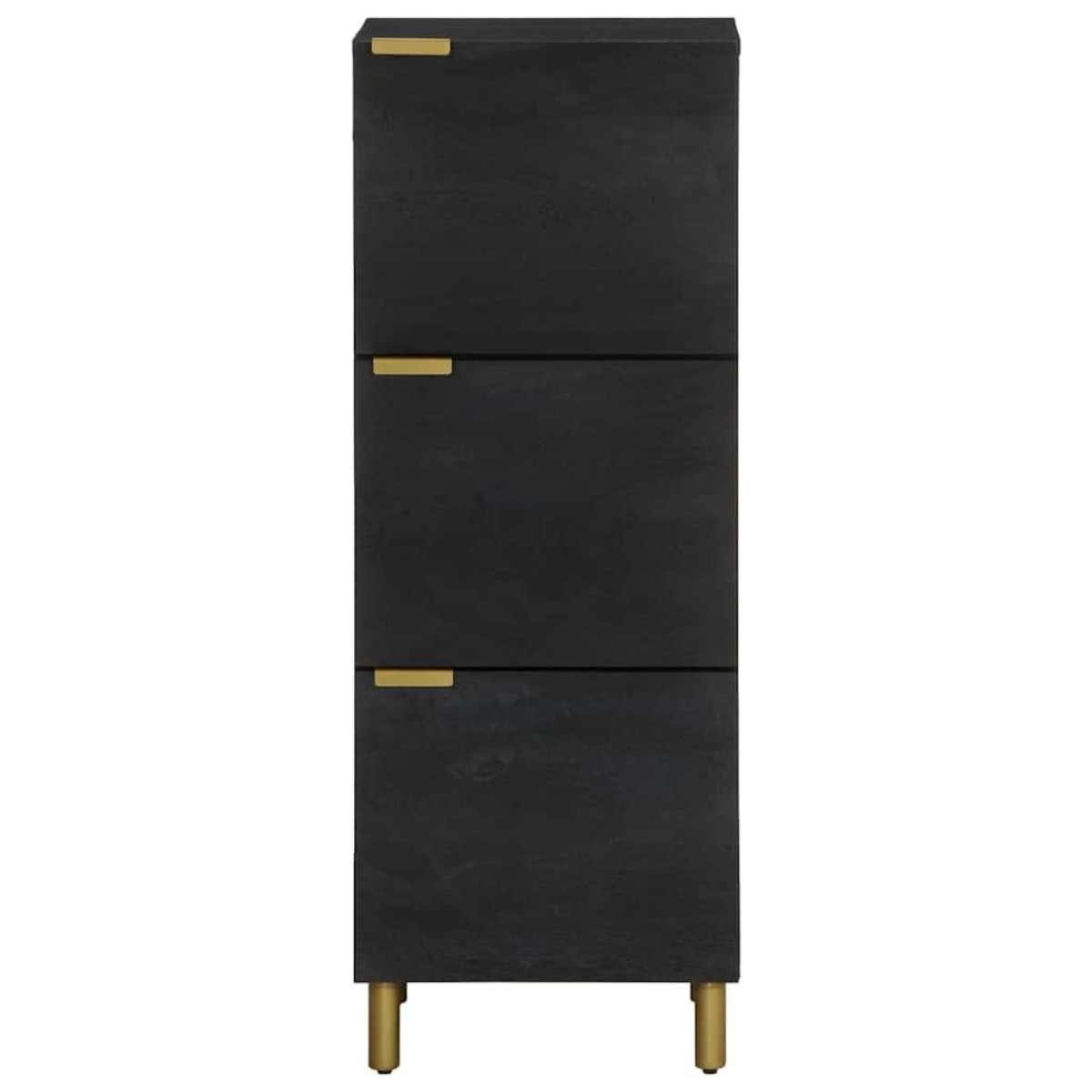 vidaXL Ντουλάπι Μαύρο 40 x 33 x 110 εκ. από Επεξεργασμένο Ξύλο