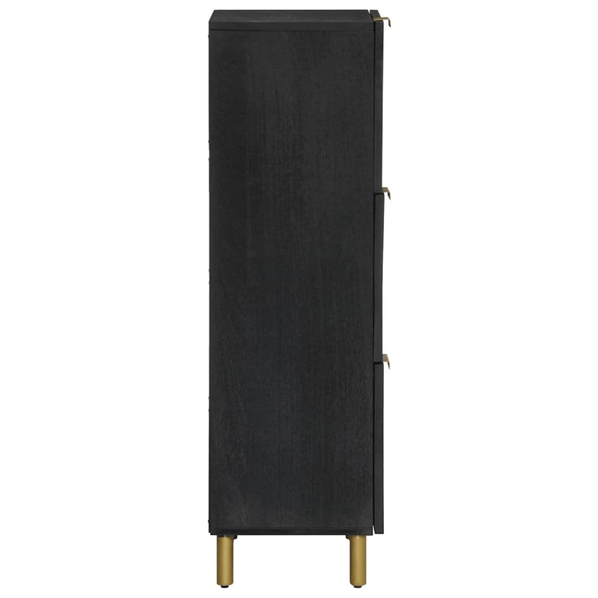 vidaXL Ντουλάπι Μαύρο 40 x 33 x 110 εκ. από Επεξεργασμένο Ξύλο