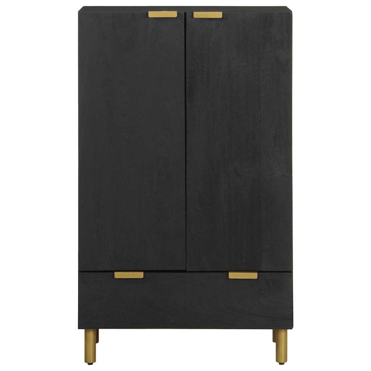 vidaXL Ντουλάπι Μαύρο 60 x 33 x 110 εκ. από Επεξεργασμένο Ξύλο