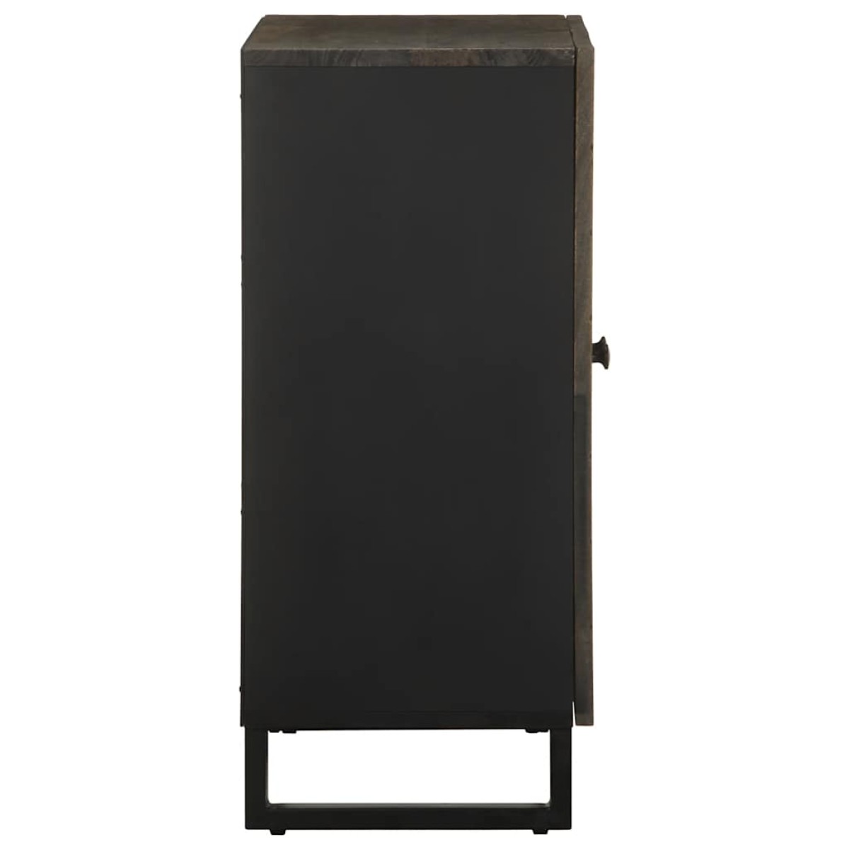 vidaXL Μπουφές Μαύρο 60x33x75 cm Μασίφ Ξύλο Μάνγκο