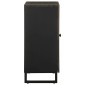 vidaXL Μπουφές Μαύρο 60x33x75 cm Μασίφ Ξύλο Μάνγκο