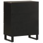 vidaXL Μπουφές Μαύρο 60x33x75 cm Μασίφ Ξύλο Μάνγκο