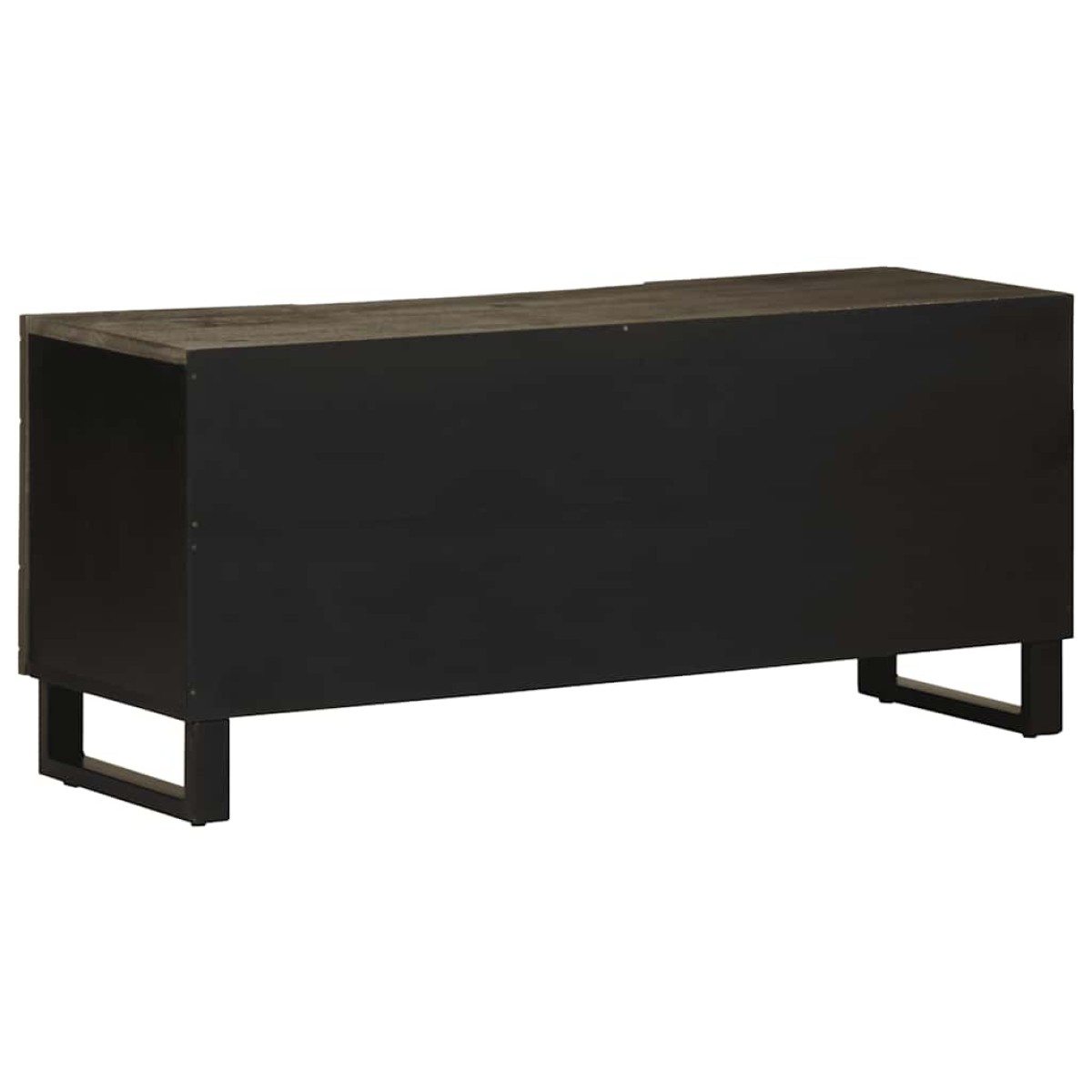 vidaXL Έπιπλο Τηλεόρασης Μαύρο 105 x 33 x 46 εκ. από Μασίφ Ξύλο Μάνγκο