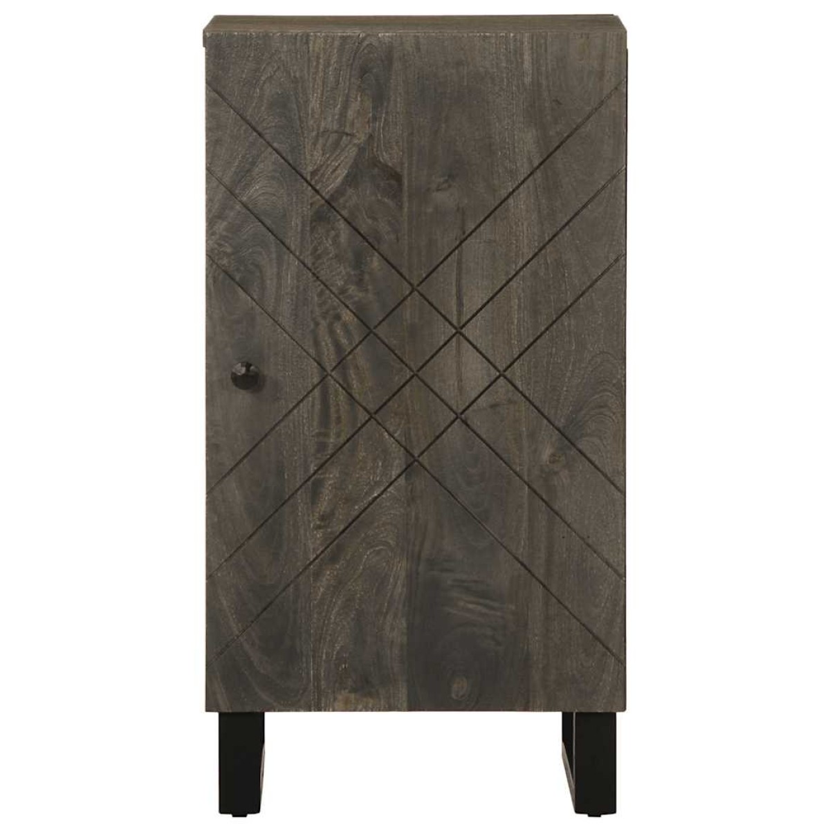vidaXL Σκευοθήκη μαύρο 40x33x75 cm μασίφ ξύλο Μάνγκο