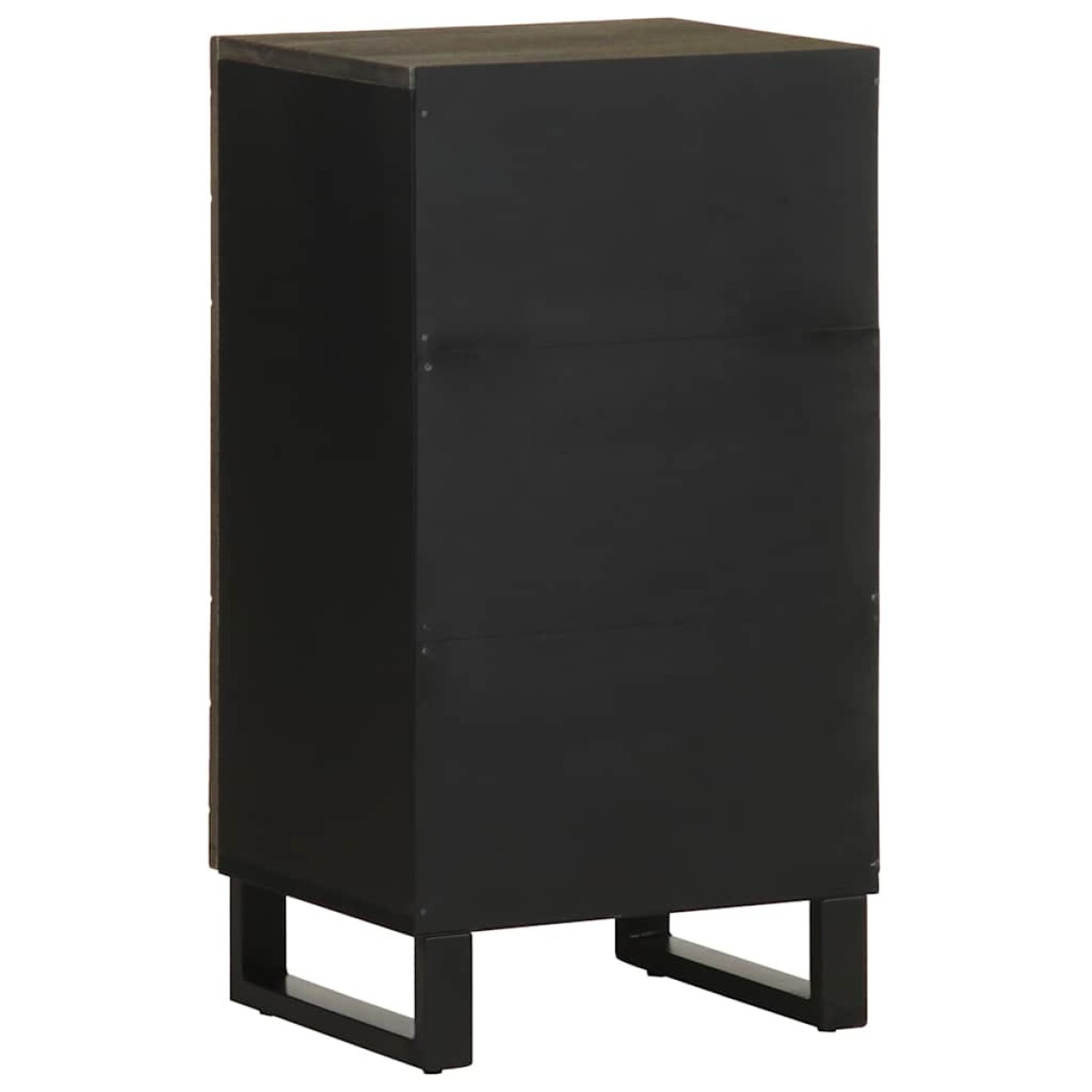 vidaXL Σκευοθήκη μαύρο 40x33x75 cm μασίφ ξύλο Μάνγκο