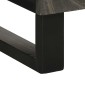 vidaXL Σκευοθήκη μαύρο 40x33x75 cm μασίφ ξύλο Μάνγκο