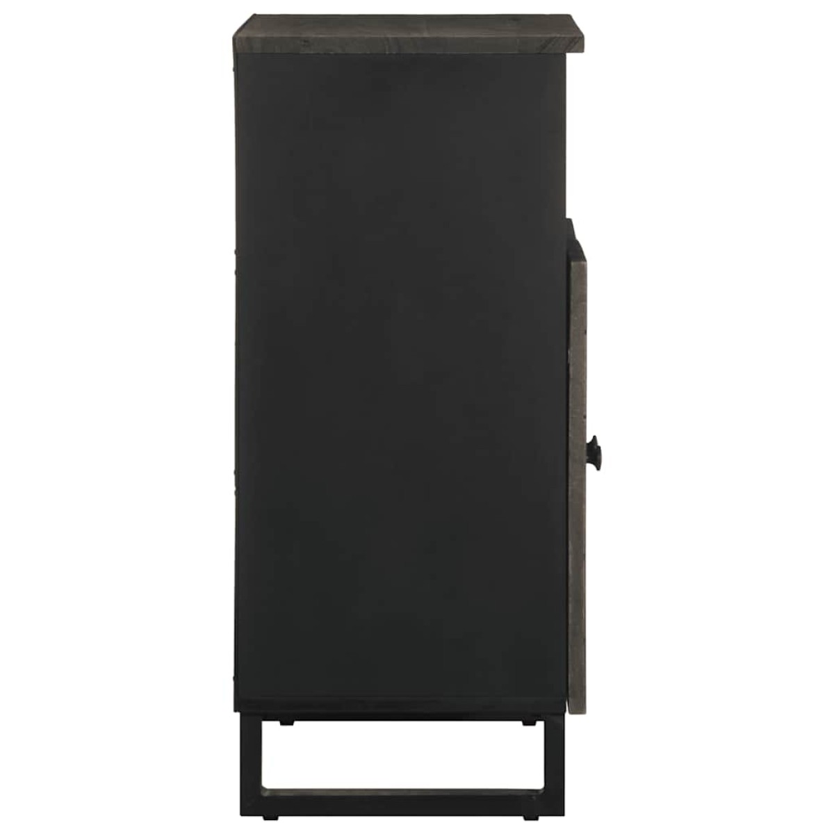 vidaXL Μπουφές Μαύρο 60x33x75 cm Μασίφ Ξύλο Μάνγκο