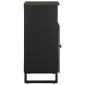 vidaXL Μπουφές Μαύρο 60x33x75 cm Μασίφ Ξύλο Μάνγκο