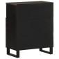 vidaXL Μπουφές Μαύρο 60x33x75 cm Μασίφ Ξύλο Μάνγκο