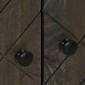 vidaXL Μπουφές Μαύρο 60x33x75 cm Μασίφ Ξύλο Μάνγκο